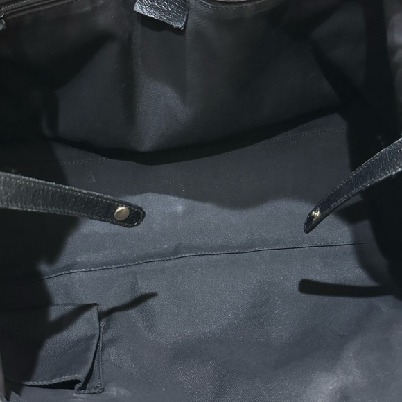 Gucci Princy Black GG Webbed Canvas Tote - Picture 11 of 11